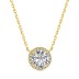 Sparkle Round Zirconia Pendant Party Necklace 80200274