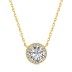 Sparkle Round Zirconia Pendant Party Necklace 80200274