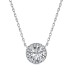 Sparkle Round Zirconia Pendant Party Necklace 80200274