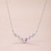 Shiny Rainbow Arrow Zirconia Pendant Party Necklace 80200282