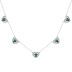 Sparkle Love Heart Zirconia Charm Party Necklace 80200283