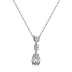 Sparkle Love Heart Teardrop Zirconia Party Necklace 80200285