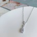 Sparkle Love Heart Teardrop Zirconia Party Necklace 80200285