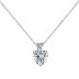 Sparkle Love Heart Zirconia Party Pendant Necklace 80200288