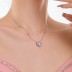 Classical Love Heart Zirconia Party Pendant Necklace 80200289
