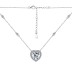 Classical Love Heart Zirconia Party Pendant Necklace 80200289