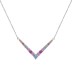 Arrow V Zirconia Pendant Party Necklace 80200292