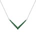 Arrow V Zirconia Pendant Party Necklace 80200292