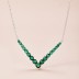 Arrow V Zirconia Pendant Party Necklace 80200292