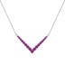 Arrow V Zirconia Pendant Party Necklace 80200292