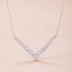 Arrow V Zirconia Pendant Party Necklace 80200292