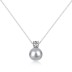 Luxury Pearl Zirconia Pendant Party Necklace 80200293