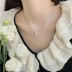 Luxury Pearl Zirconia Pendant Party Necklace 80200293