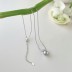 Luxury Pearl Zirconia Pendant Party Necklace 80200293