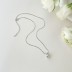 Luxury Pearl Zirconia Pendant Party Necklace 80200293