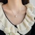 Luxury Pearl Zirconia Pendant Party Necklace 80200293