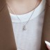 Shiny Round Zirconia Pendant Party Necklace 80200294