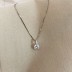 Shiny Round Zirconia Pendant Party Necklace 80200294