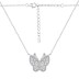 Luxury Butterfly Zirconia Pendant Party Necklace 80200298