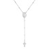 Maria Portrait Cross Tassel Pendant PNecklace 80200299