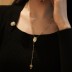 Maria Portrait Cross Tassel Pendant PNecklace 80200299