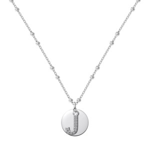 S925 Zirconia 24 Letters Pendant Necklace 80200304
