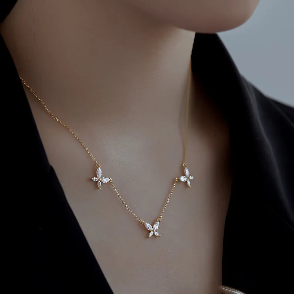 S925 Sparkle 5A Zirconia Butterfly Necklace 80200312 - image1