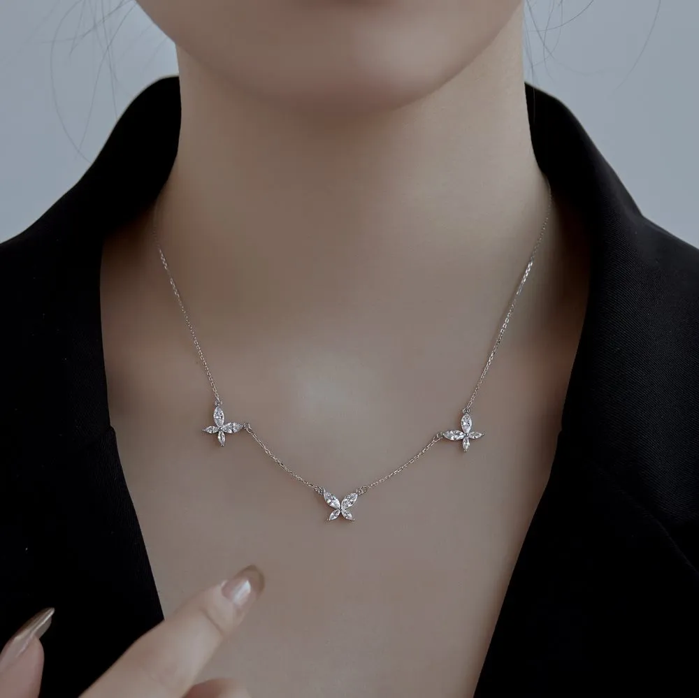 S925 Sparkle 5A Zirconia Butterfly Necklace 80200312 - image2