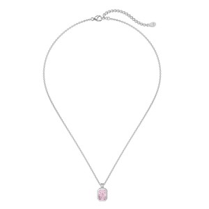 S925 5A Rectangle Zirconia Necklace 80200320