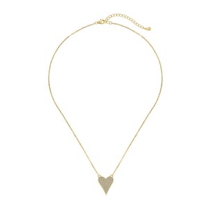 925 Sterling Silver Zirconia Love Heart Necklace 80200331