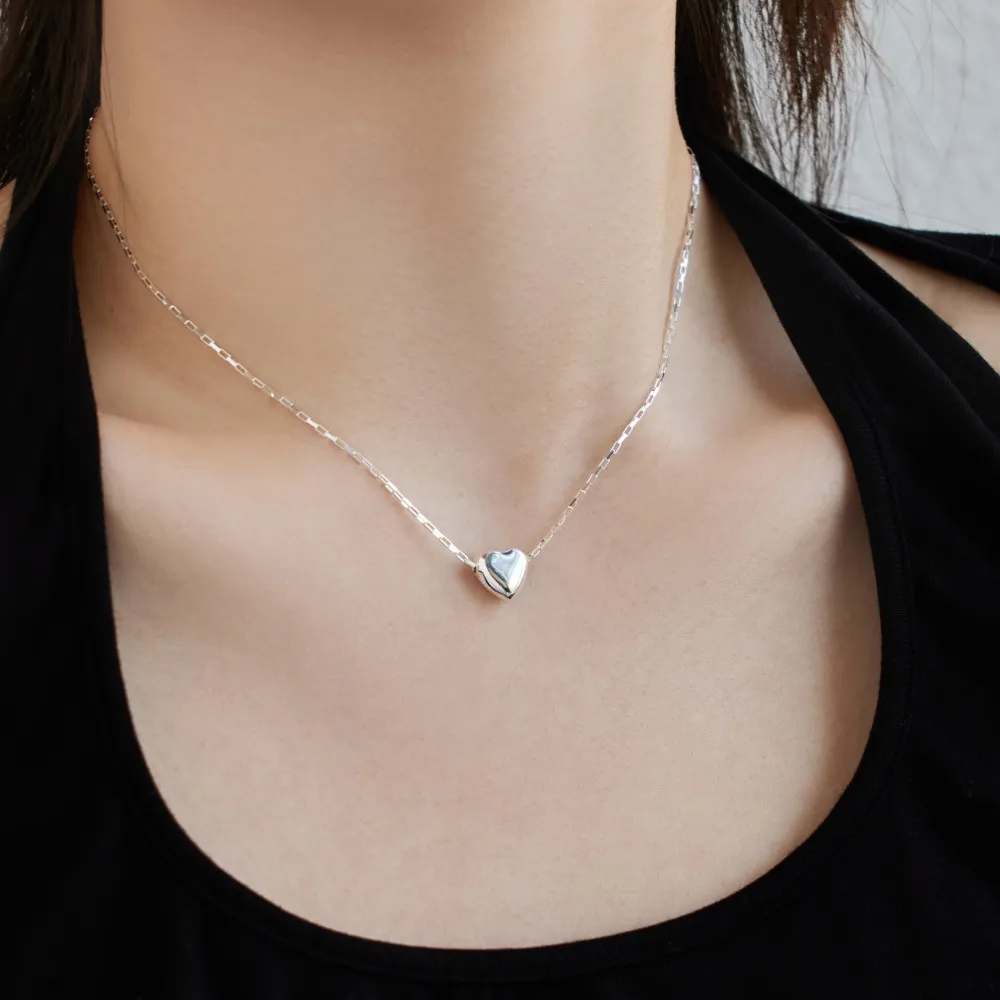 925 Sterling Silver Sweet Heart Necklace 80200333 - image2