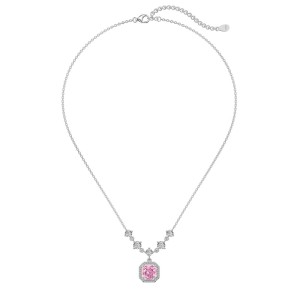 S925 5A Iced Sugar Zirconia Wedding Necklace 80200338