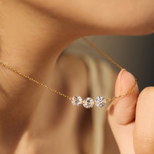 925 Sterling Silver Blink 4mm/5mm/6mm Zirconia Necklace 80200361