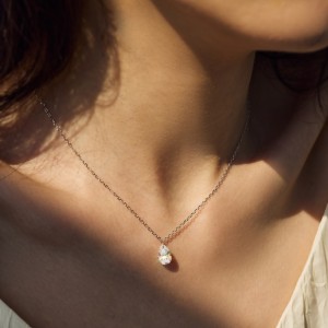 925 Sterling Silver Blink Waterdrop Zirconia Necklace 80200362