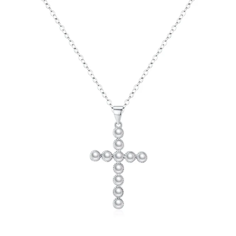 S925 Imitation Pearl Beads Pendant Necklace 80200369
