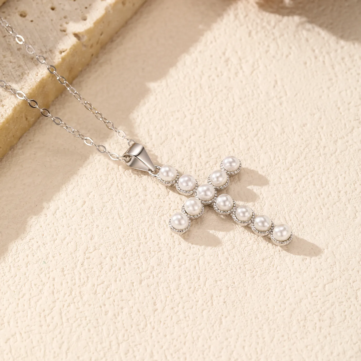 S925 Imitation Pearl Beads Pendant Necklace 80200369 - image2
