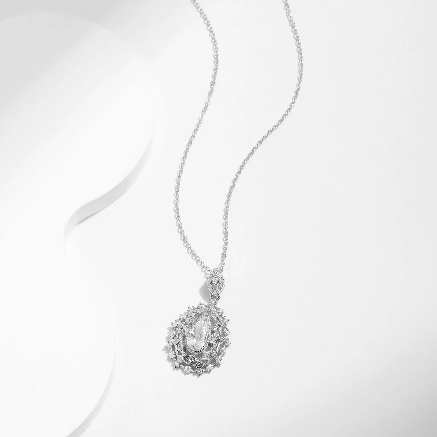 S925 Luxury Vintage Zirconia Necklace 80200380 - image2