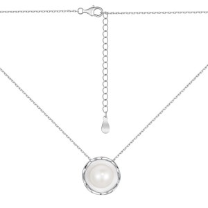 925 Sterling Silver Fresh Water Pearl Choker Necklace 80200408