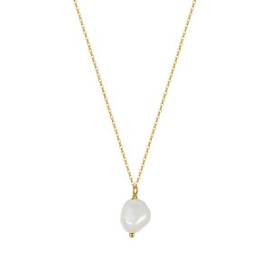 925 Sterling Silver Baroque Fresh Water Pearl Necklace 80200412
