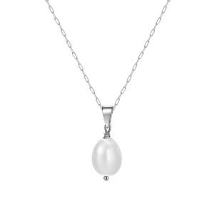 925 Sterling Silver Baroque Fresh Water Pearl Necklace 80200413