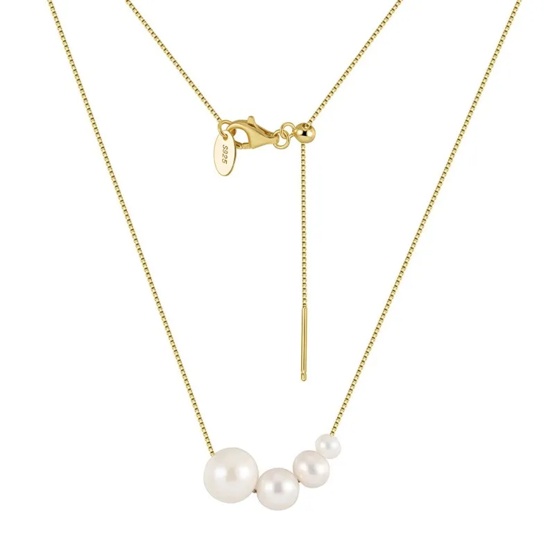 925 Sterling Silver Fresh Water Pearl Pendant Necklace 80200427