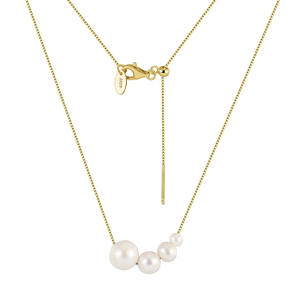 925 Sterling Silver Fresh Water Pearl Pendant Necklace 80200427