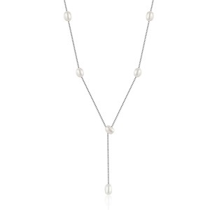 925 Sterling Silver Fresh Water Pearl Pendant Necklace 80200429