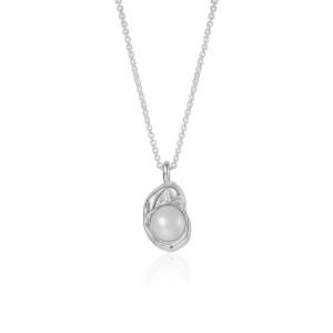 925 Sterling Silver Vintage Fresh Water Pearl Necklace 80200431