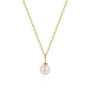 925 Sterling Silver Fresh Water Pearl Pendant Necklace 80200438