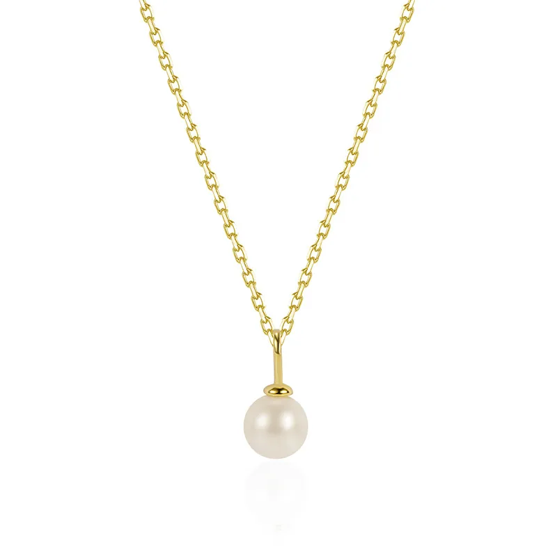 925 Sterling Silver Fresh Water Pearl Pendant Necklace 80200438