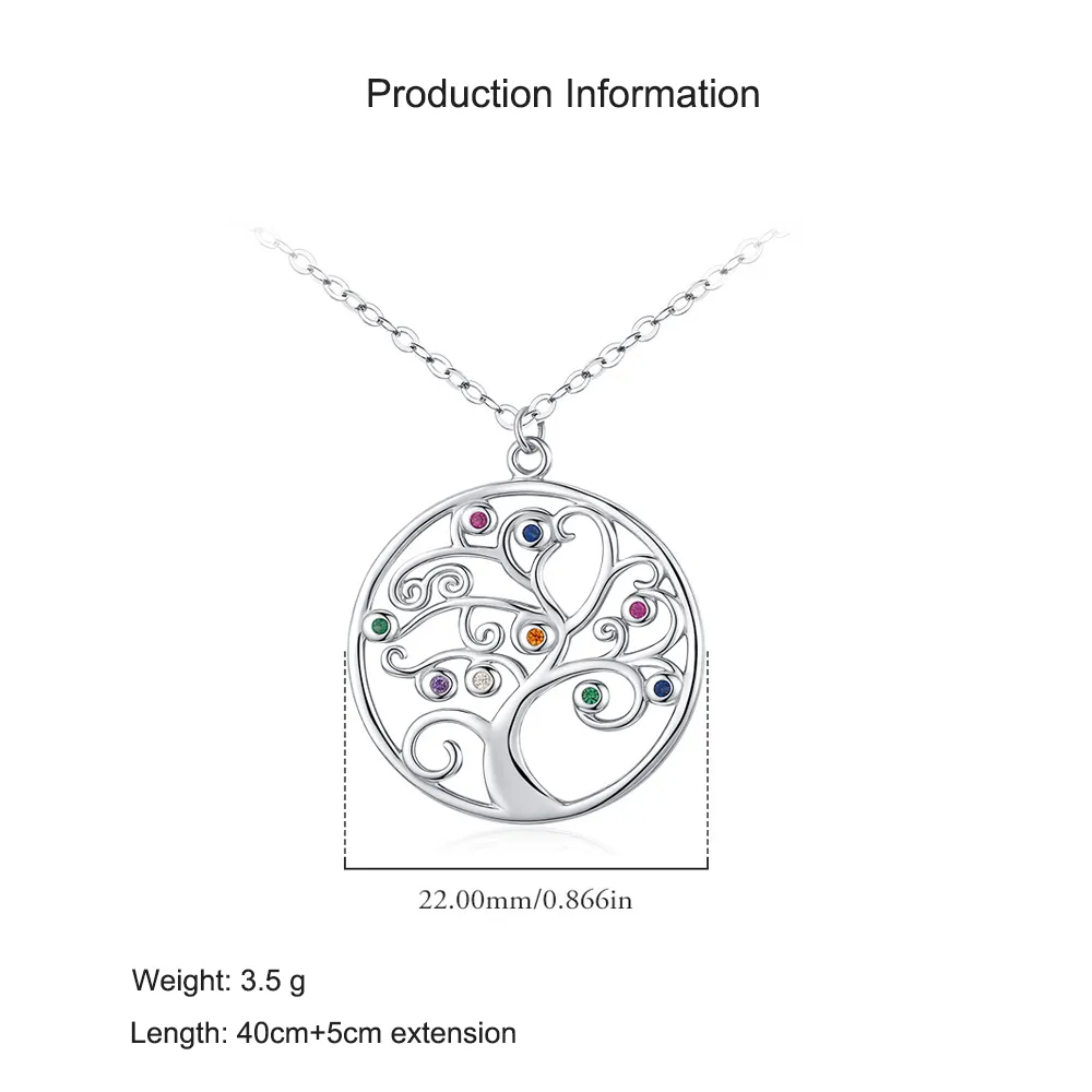 925 Sterling Silver Tree of Life Pendant Necklace 80200452 - image2