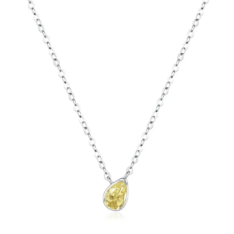 925 Sterling Silver Teardrop Pendant Necklace 80200467