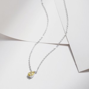 925 Sterling Silver Teardrop Pendant Necklace 80200467