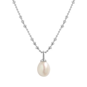 925 Sterling Silver Freshwater Pearl Ball Chain Pendant Necklace 80200536 925 Sterling Silver Freshwater Pearl Ball Chain Pendant Necklace 80200536
